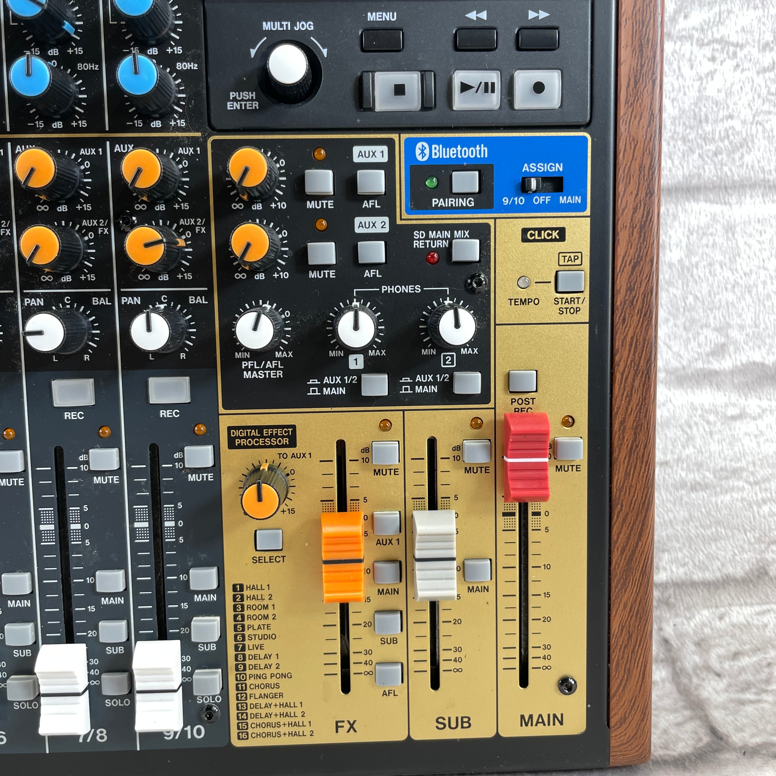 Used:  Tascam Model 12 Mixer
