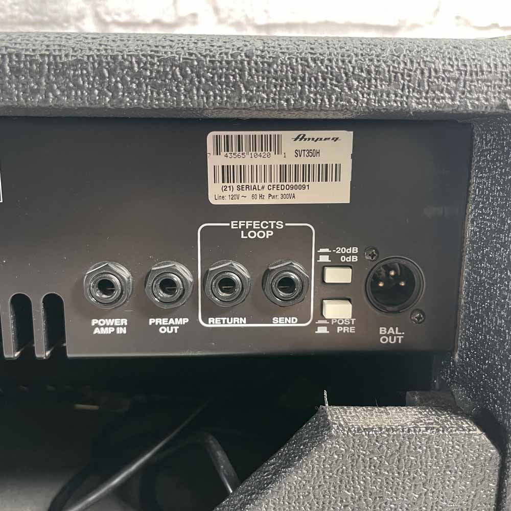 Used:  Ampeg SVT-350H Amp Head