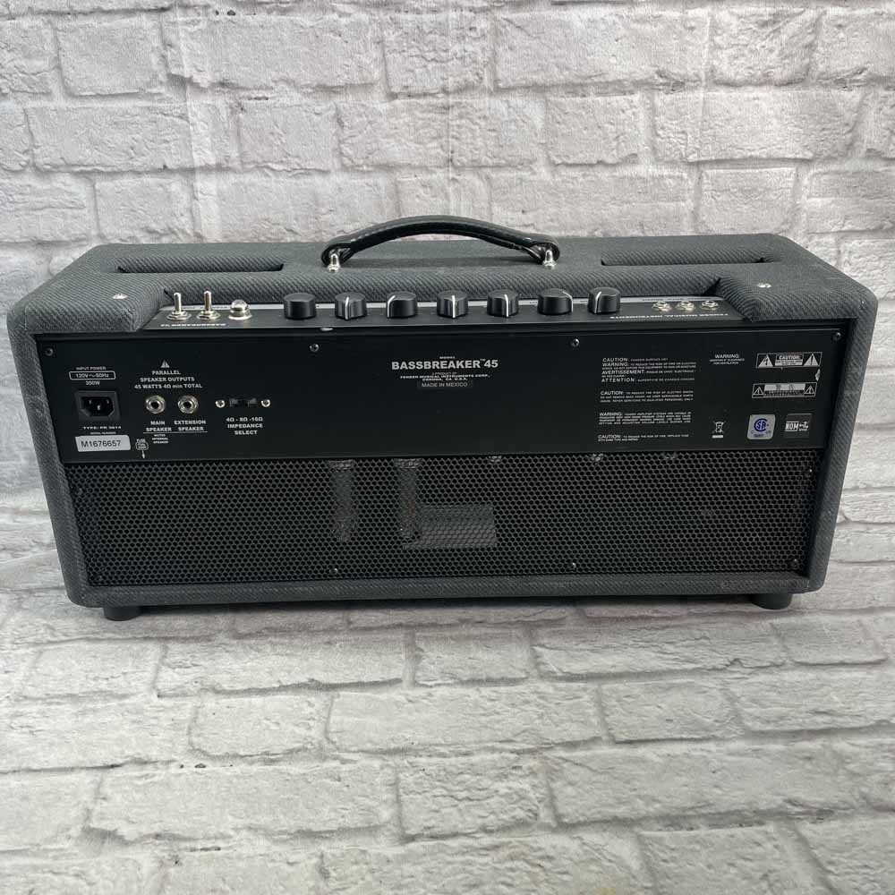 Used:  Fender Bassbreaker 45 Watt Amp Head