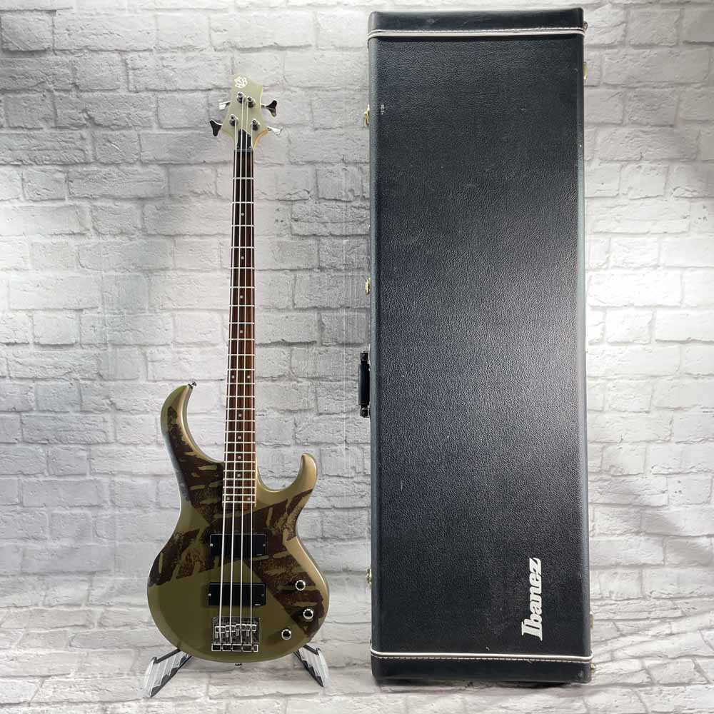 Used:  Ibanez BTB 07 LTD Edition Bass Guitar - Army Green