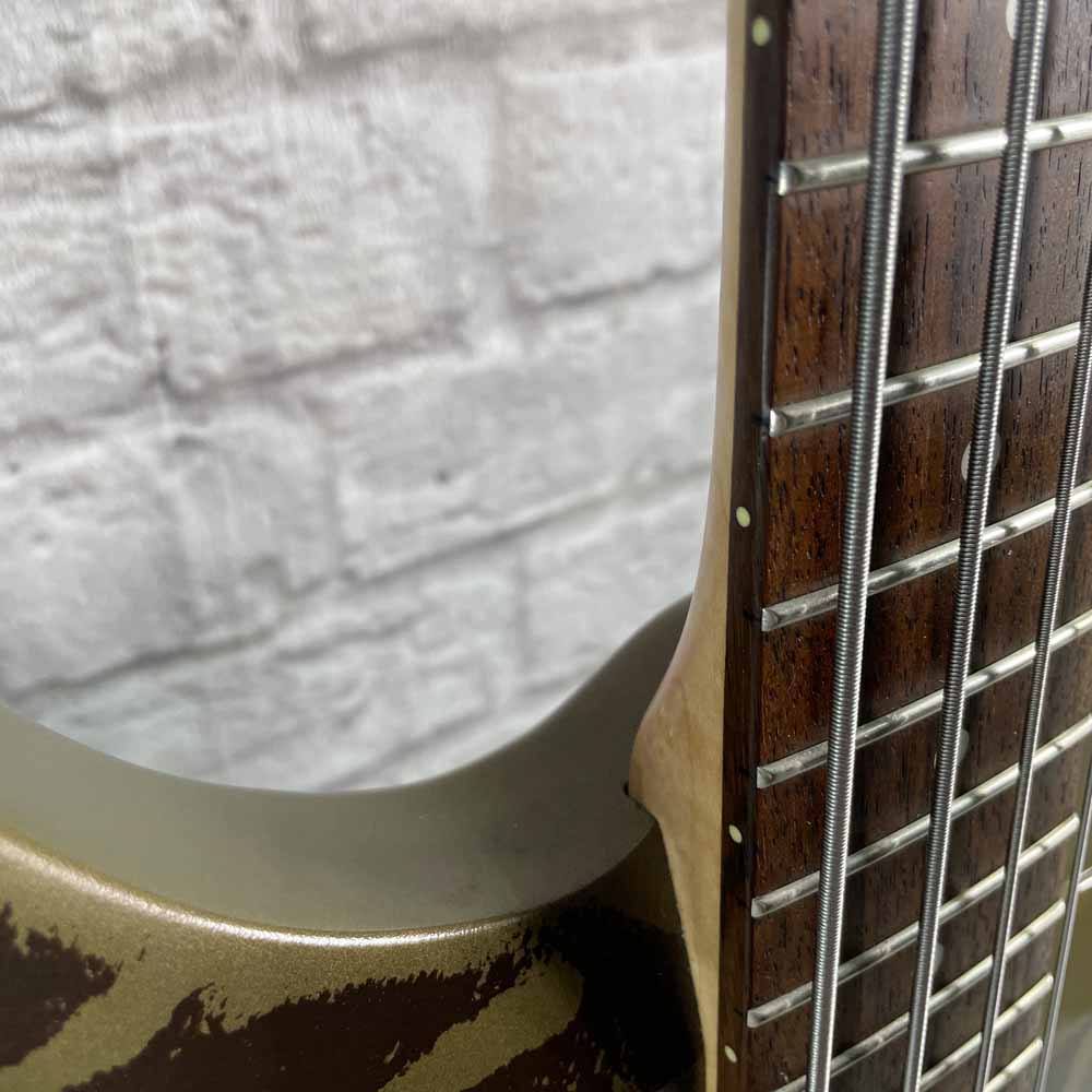 Used:  Ibanez BTB 07 LTD Edition Bass Guitar - Army Green