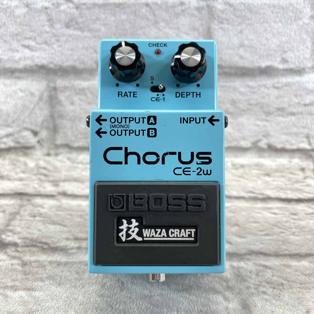 Used:  Boss CE-2w Waza Craft Chorus Effects Pedal