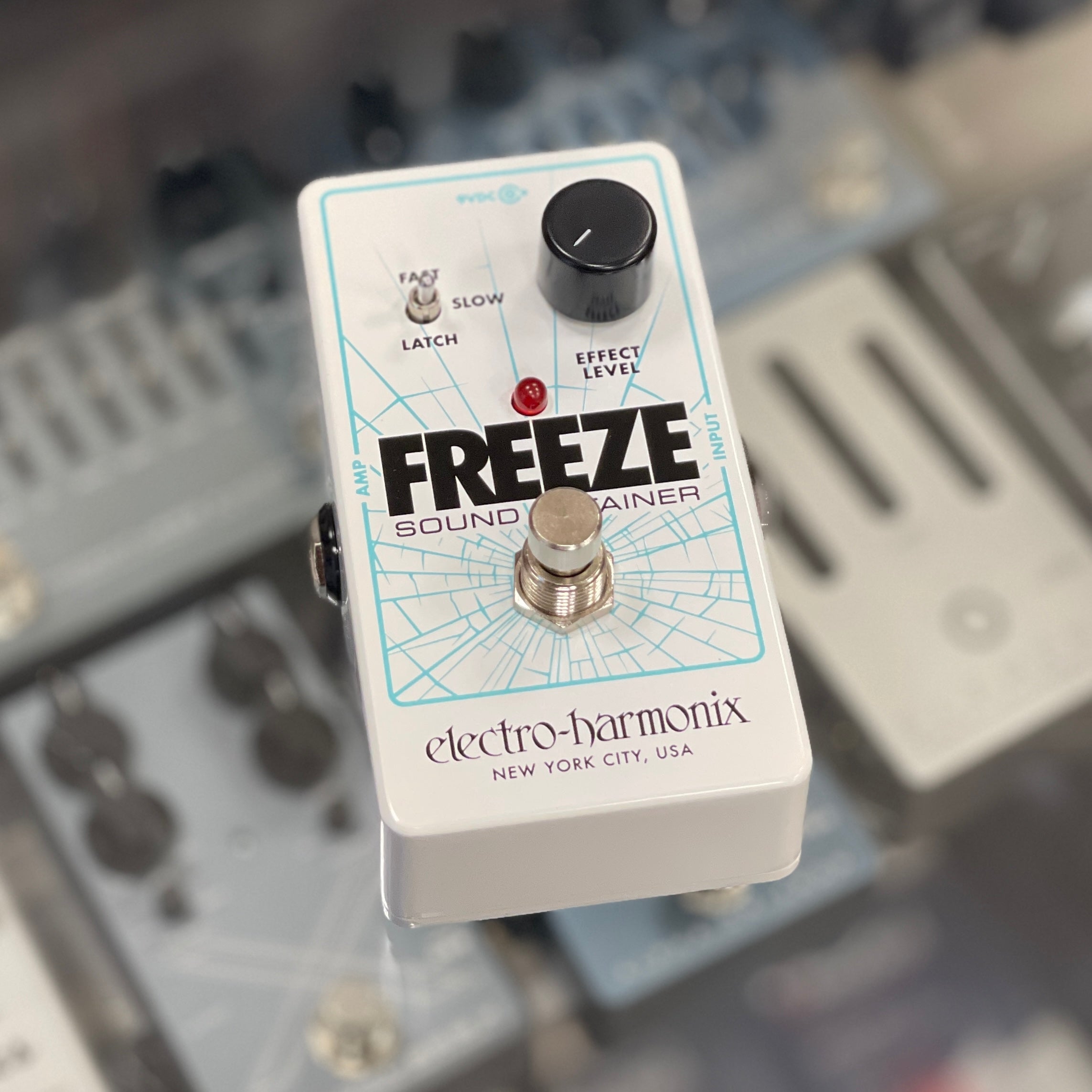 guitar freeze pedal Freeze Infinite Sustain Sound Retainer Pedal Open Box