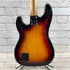 Used:  Fender Deluxe Active Precision Bass Guitar - 3 Tone Sunburst