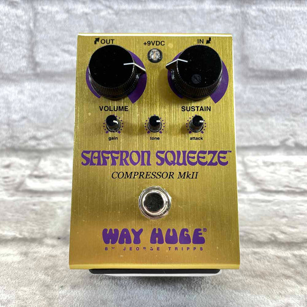 Used: Way Huge Saffron Squeeze Compressor Pedal – Flipside Music