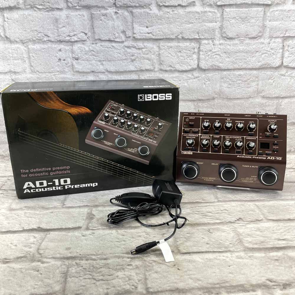 Used:  Boss AD-10 Acoustic Preamp