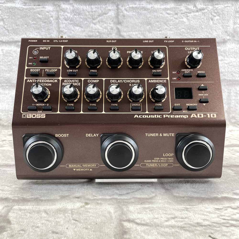 Used:  Boss AD-10 Acoustic Preamp