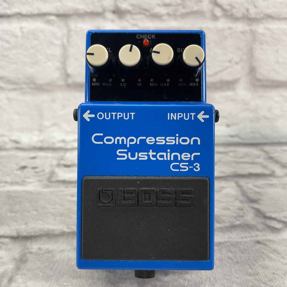 Used:  Boss CS-3 Compression Sustainer Pedal