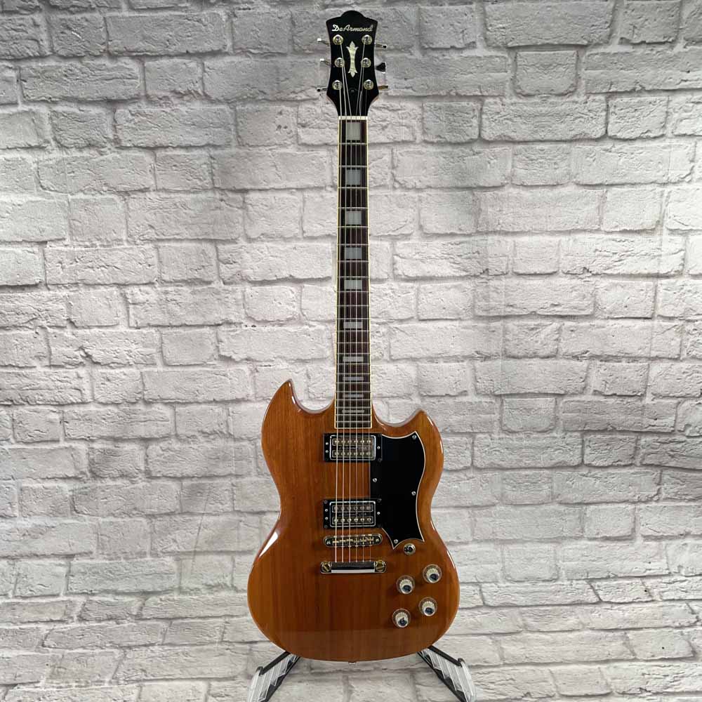 Used:  DeArmond S-73 Electric Guitar - Natural Mahogany