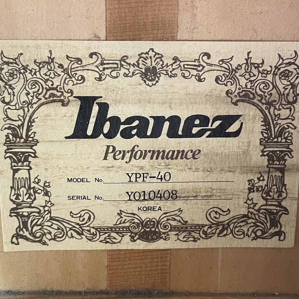 Used:  Ibanez Performance YPF-40 Acoustic Guitar