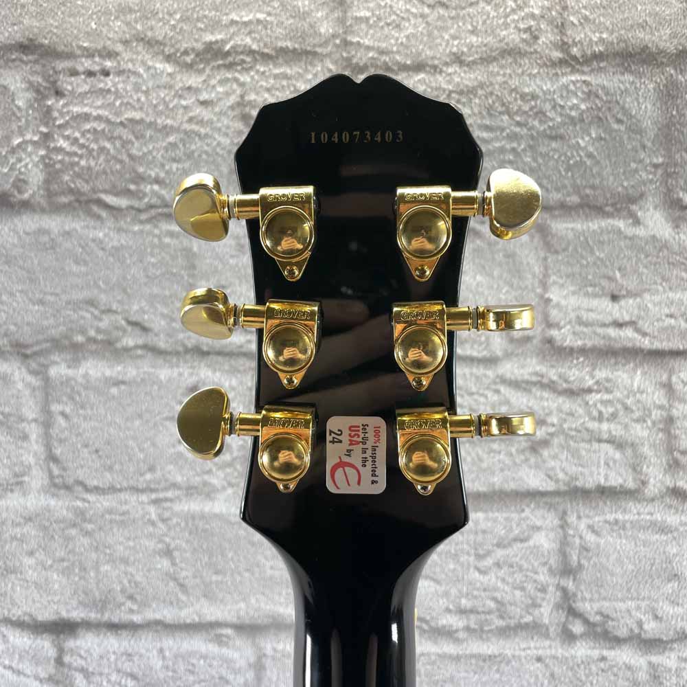 Used:  Epiphone Les Paul Custom Electric Guitar - Ebony
