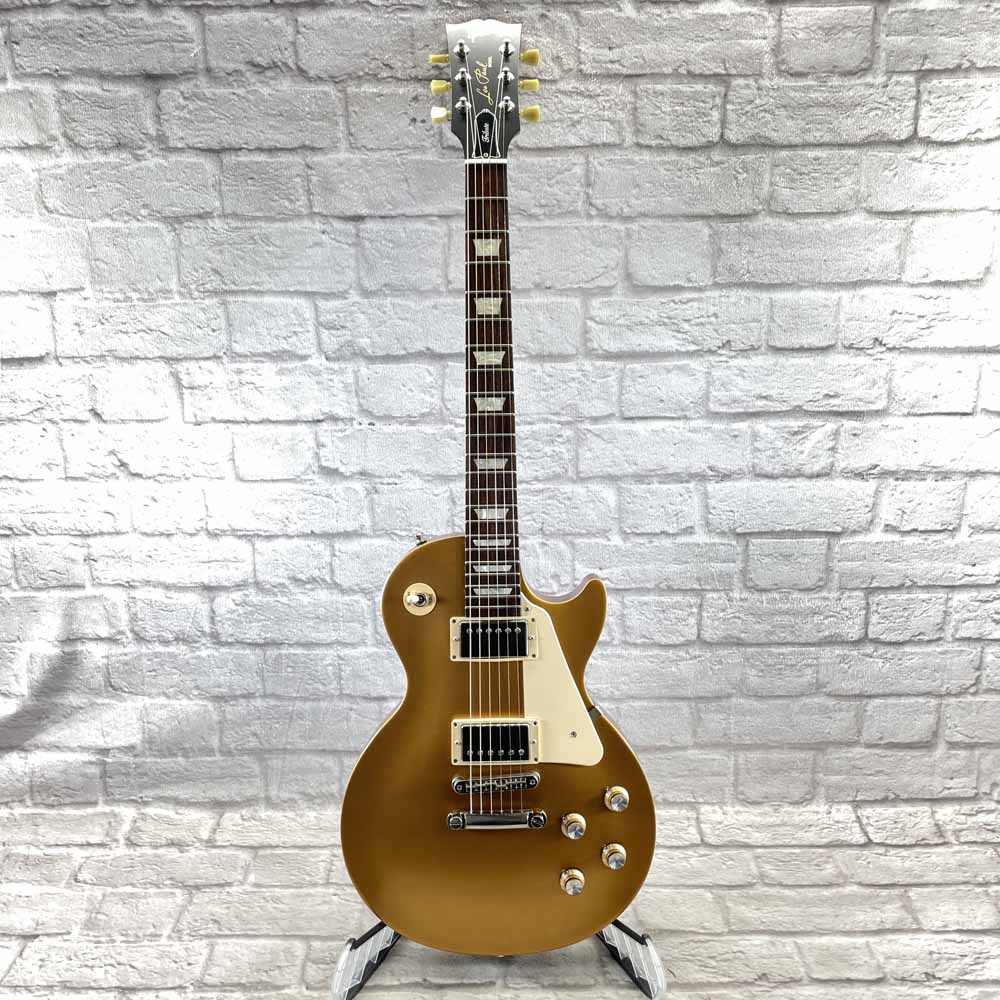 Used:  2018 Gibson Les Paul Tribute T - Gold Top Satin Finish