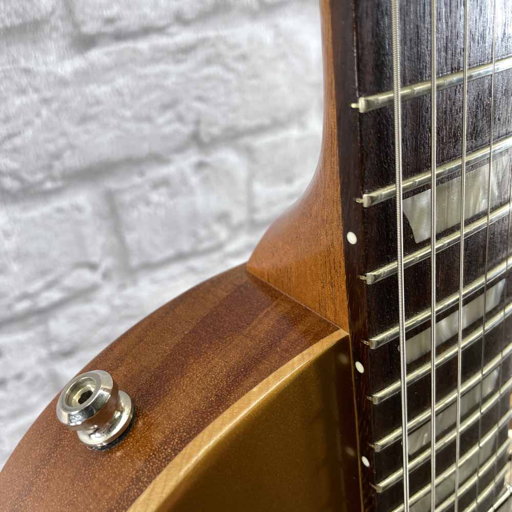 Used:  2018 Gibson Les Paul Tribute T - Gold Top Satin Finish
