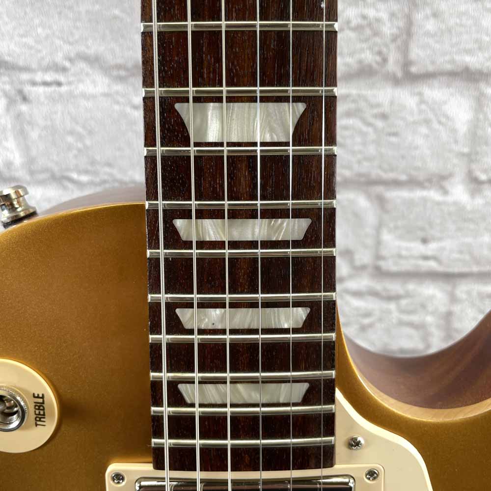 Used:  2018 Gibson Les Paul Tribute T - Gold Top Satin Finish