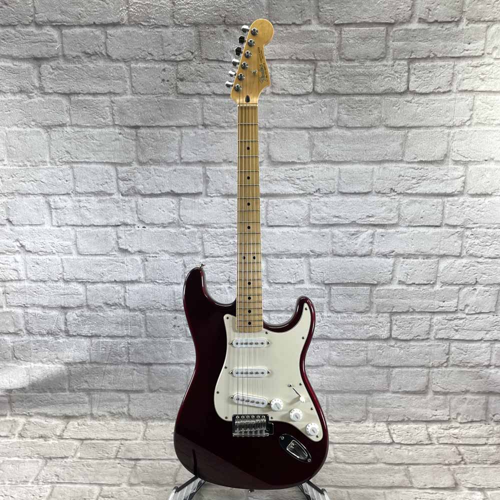 Used:  Fender Standard Stratocaster - Red Wine