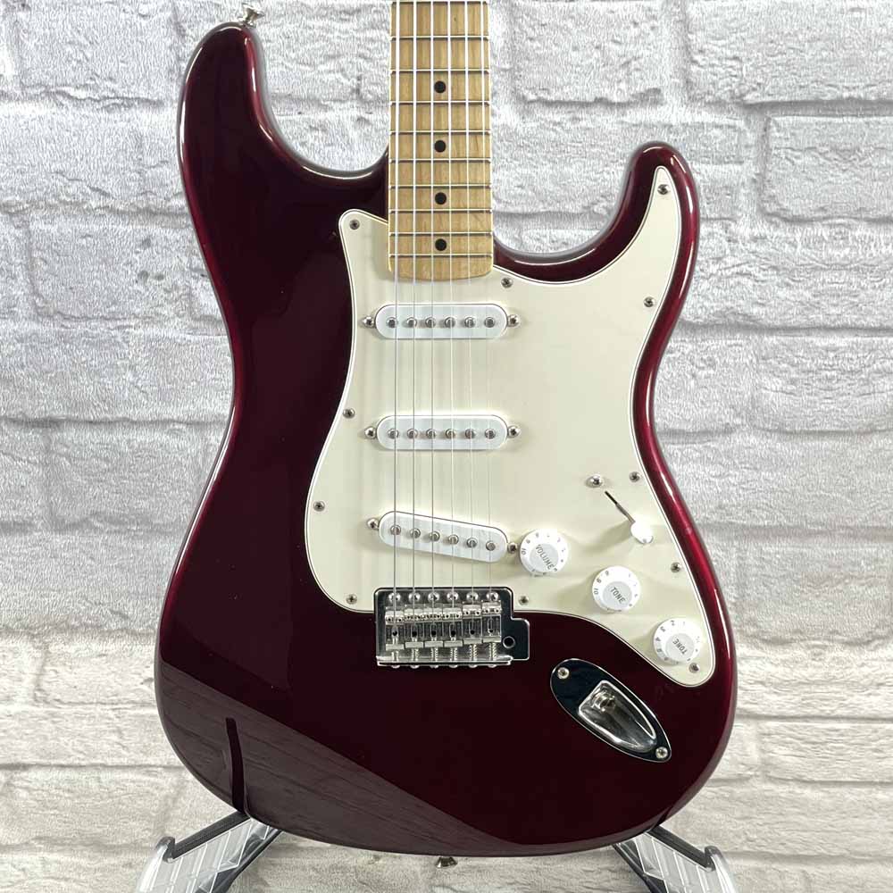 Used:  Fender Standard Stratocaster - Red Wine