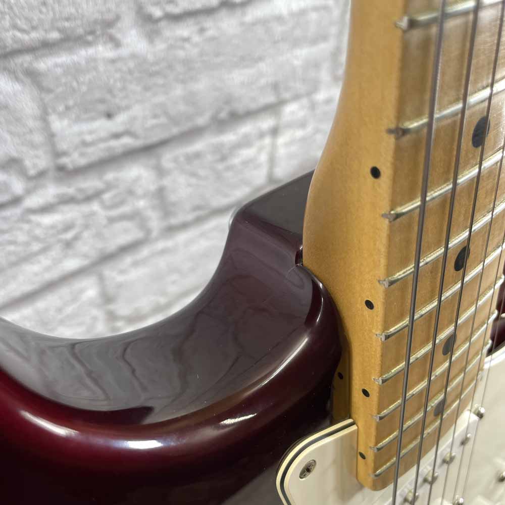 Used:  Fender Standard Stratocaster - Red Wine