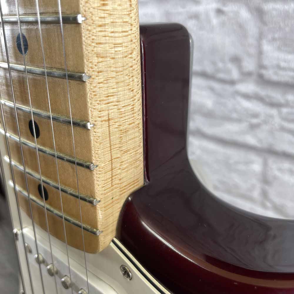 Used:  Fender Standard Stratocaster - Red Wine