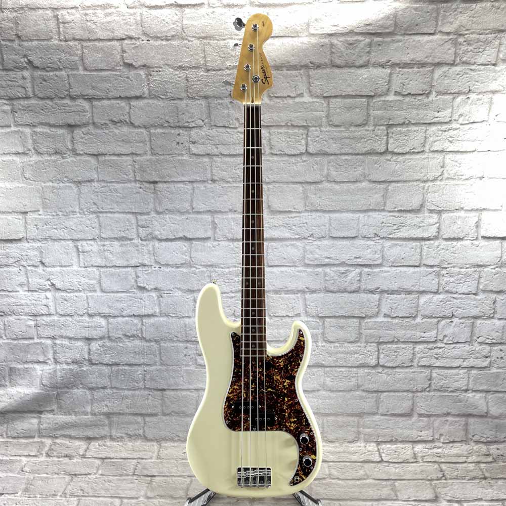 Used:  Squier Affinity Series Precision Bass Guitar - Vintage White
