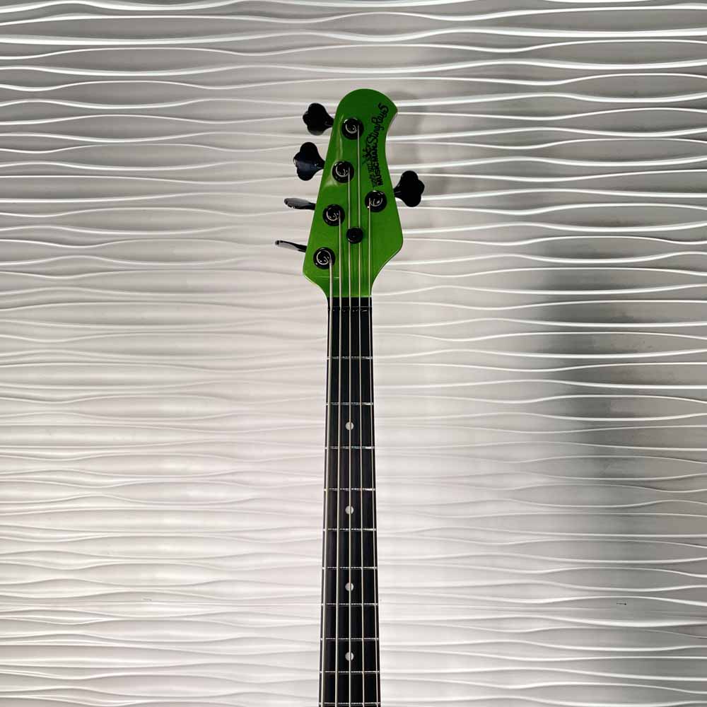 Ernie Ball Music Man StingRay 5 Special 5 H Bass Guitar - Kiwi Green -  DEMO MODEL