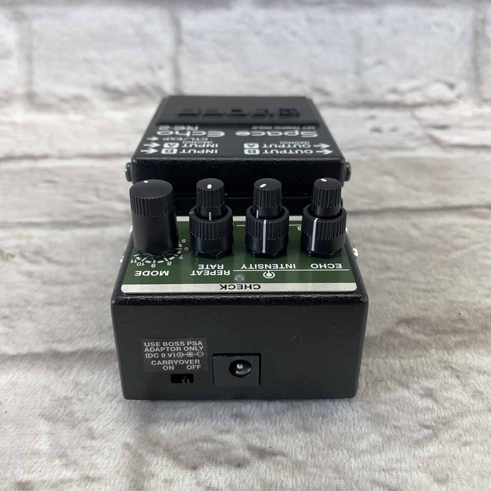 Used: Boss RE-2 Space Echo Delay and Reverb Effects Pedal