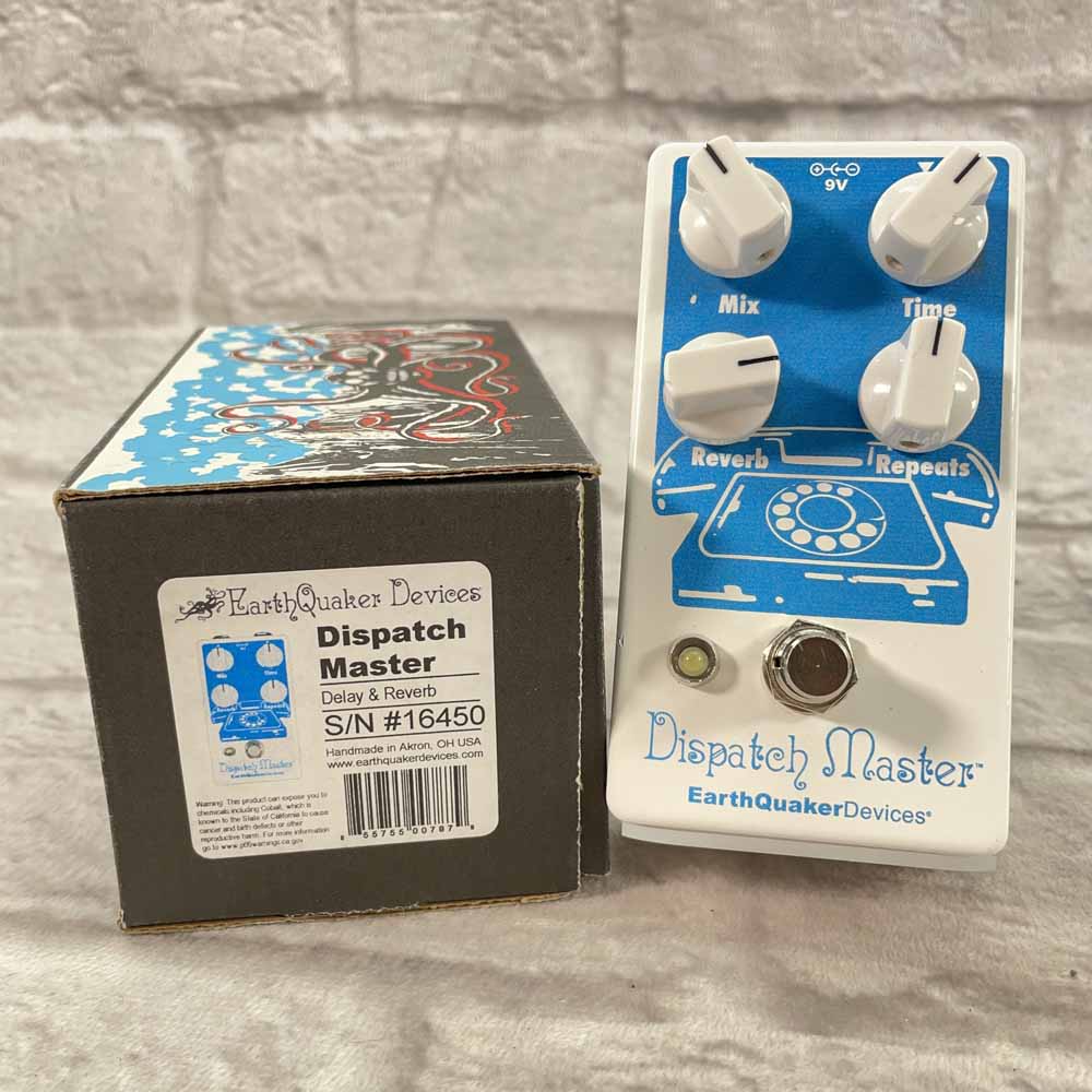 Used:  EarthQuaker Devices Dispatch Master V3 Digital Delay and Reverb Pedal