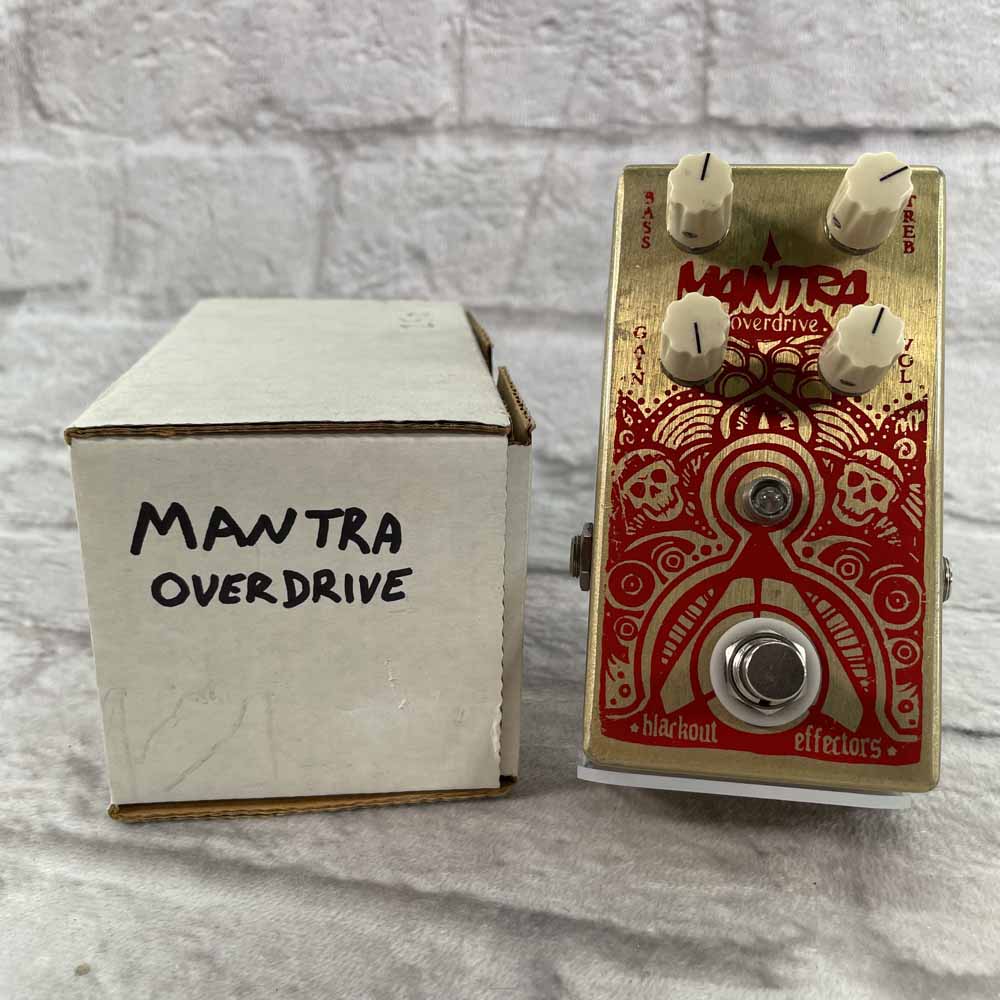 Used:  Blackout Effectors Mantra Overdrive Pedal