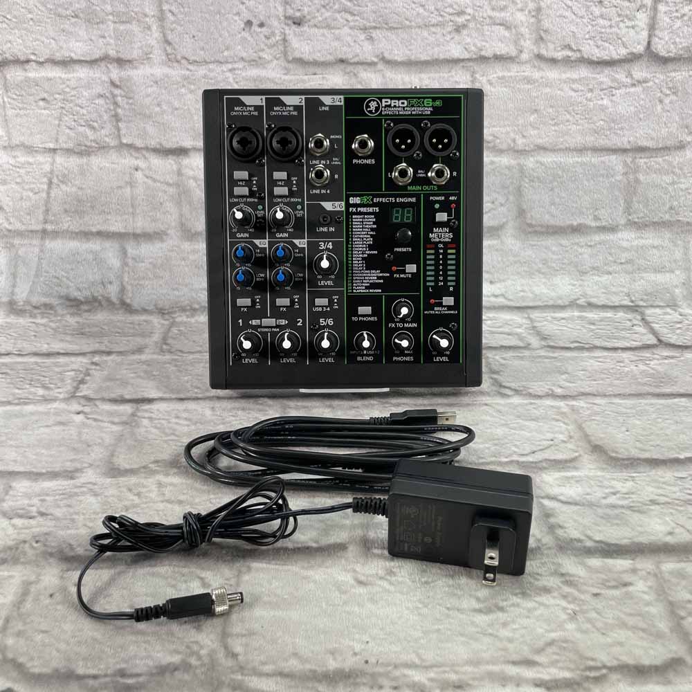 Used:  Mackie ProFX 6 V3 Channel Professional Effects Mixer with USB