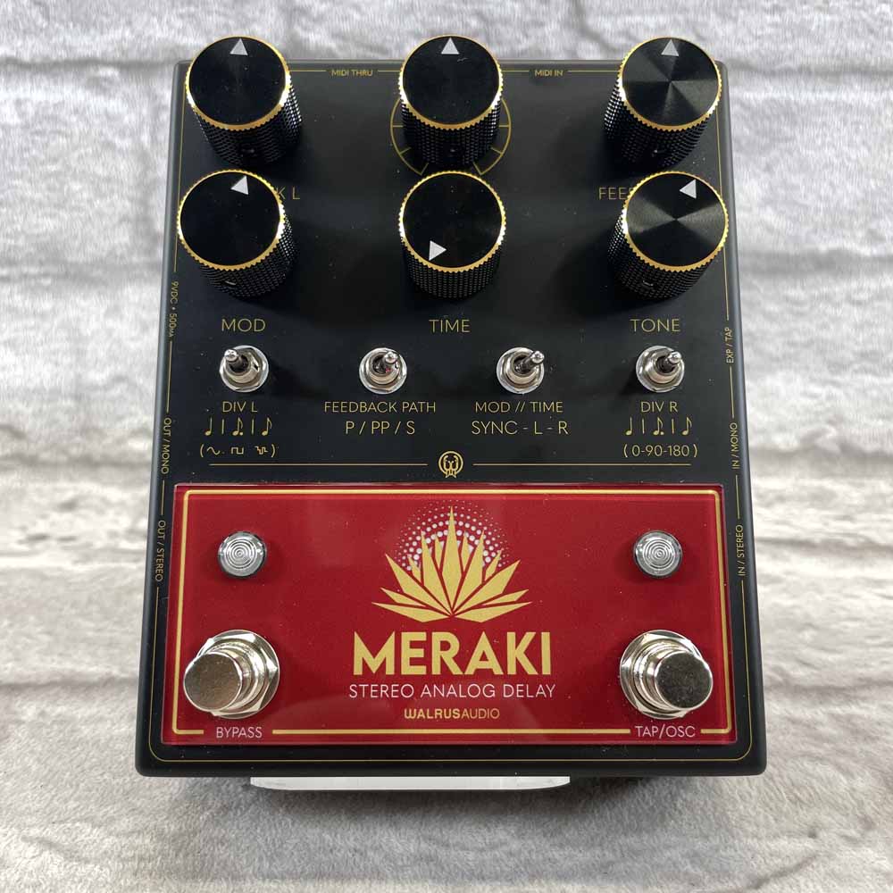 Used:  Walrus Audio Meraki Stereo Analog Delay Pedal