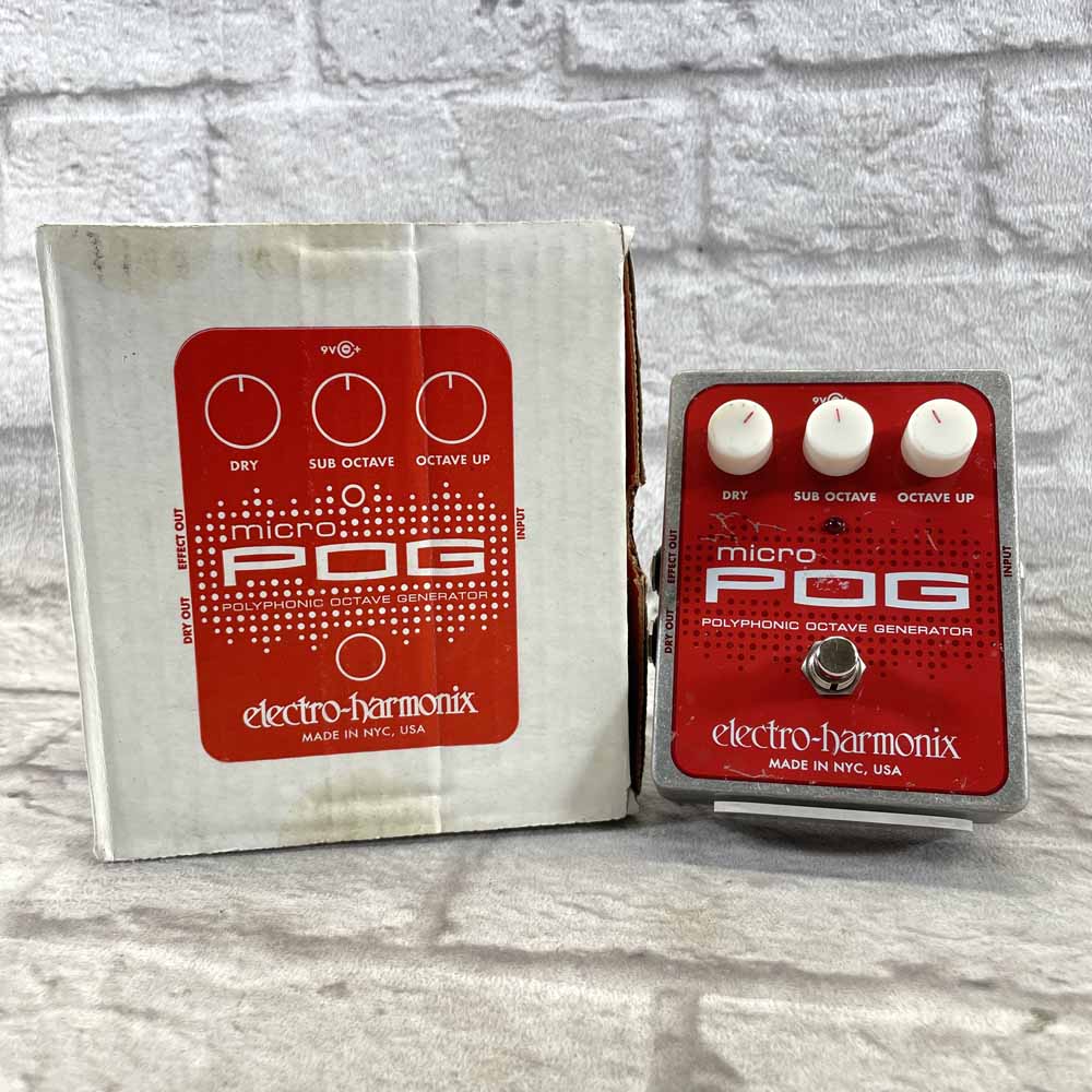 Used:  Electro-Harmonix Micro Pog Polyphonic Octave Generator