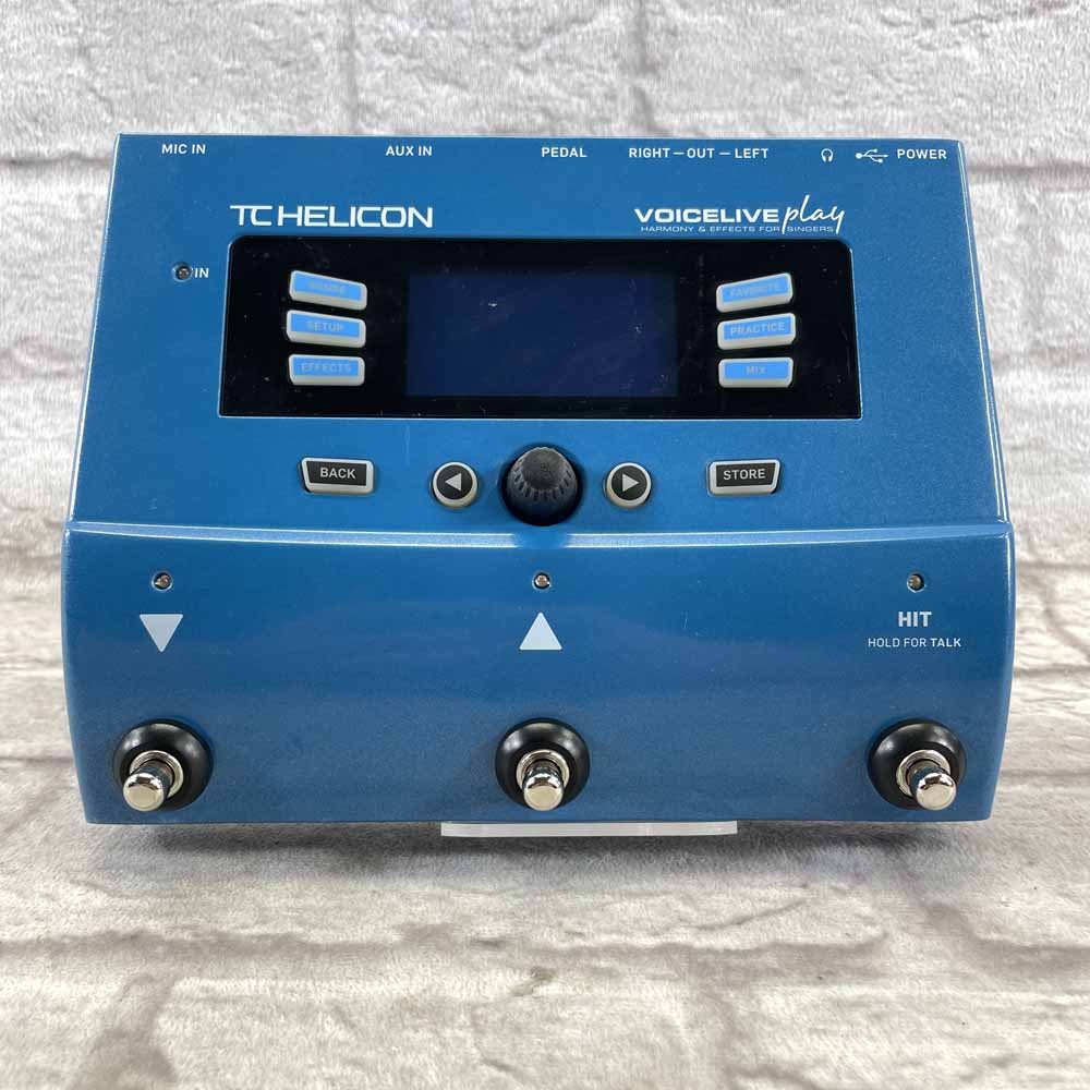 Used:  TC Helicon VoiceLive Play Vocal Effects Pedal