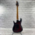 Used:  Sterling by Music Man Richardson7 Electric Guitar - Dark Scarlet Burst Satin