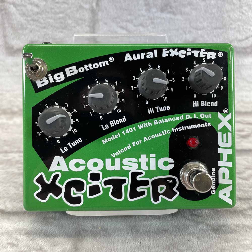 Used:  Aphex Acoustic Xciter Effects Pedal