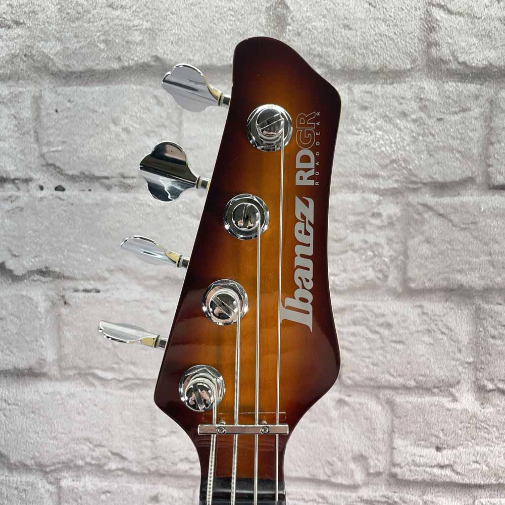 Used:  Ibanez Road Gear RDGR Sunburst Quilt Top 4-String Bass