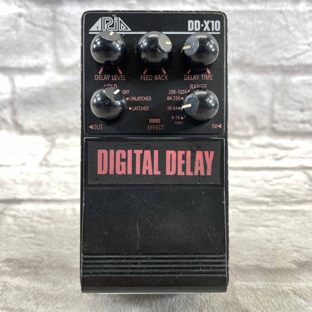 Used:  Aria DD-X10 Digital Delay Pedal