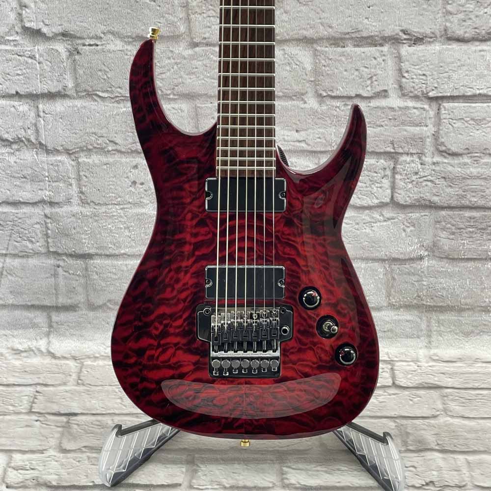 Used:  Agile Interceptor Pro 727 7 String Electric Guitar with Floyd Rose
