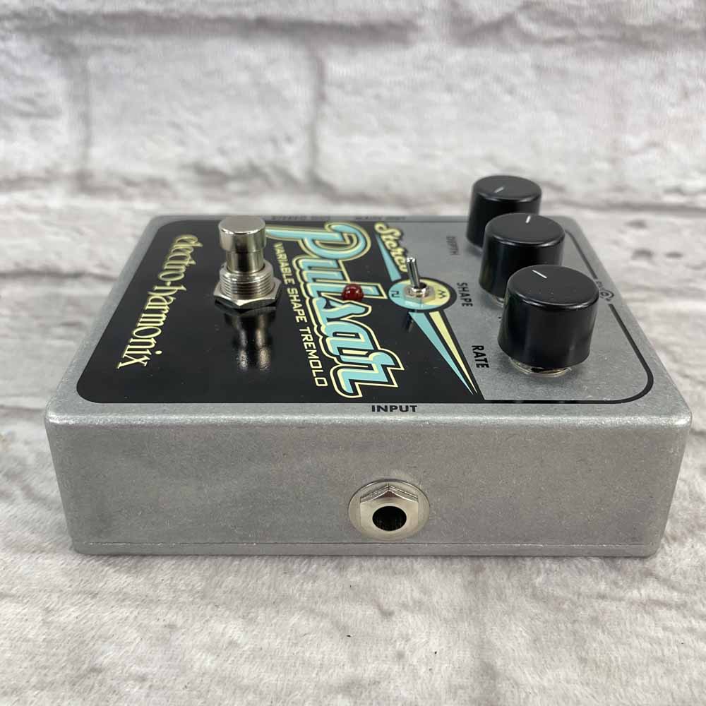 Used:  Electro-Harmonix Stereo Pulsar Variable Shape Analog Tremolo Pedal