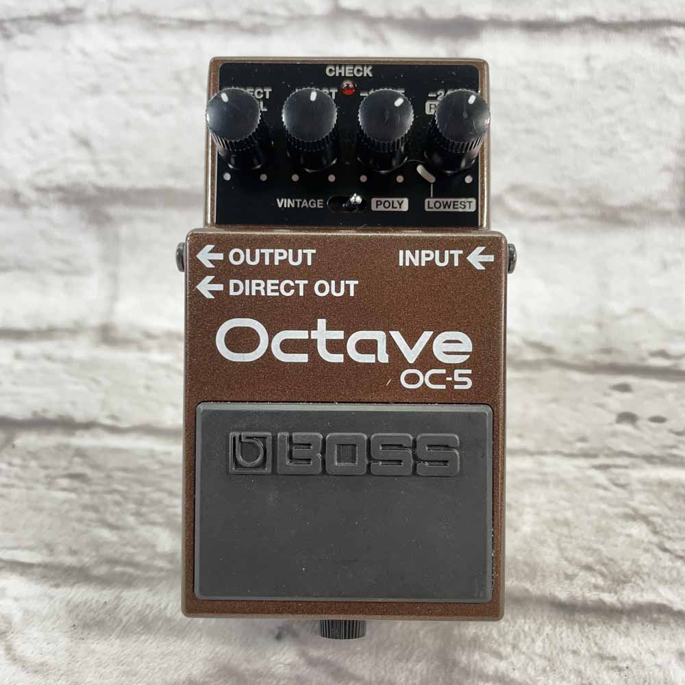 Used:  Boss OC-5 Octave Pedal