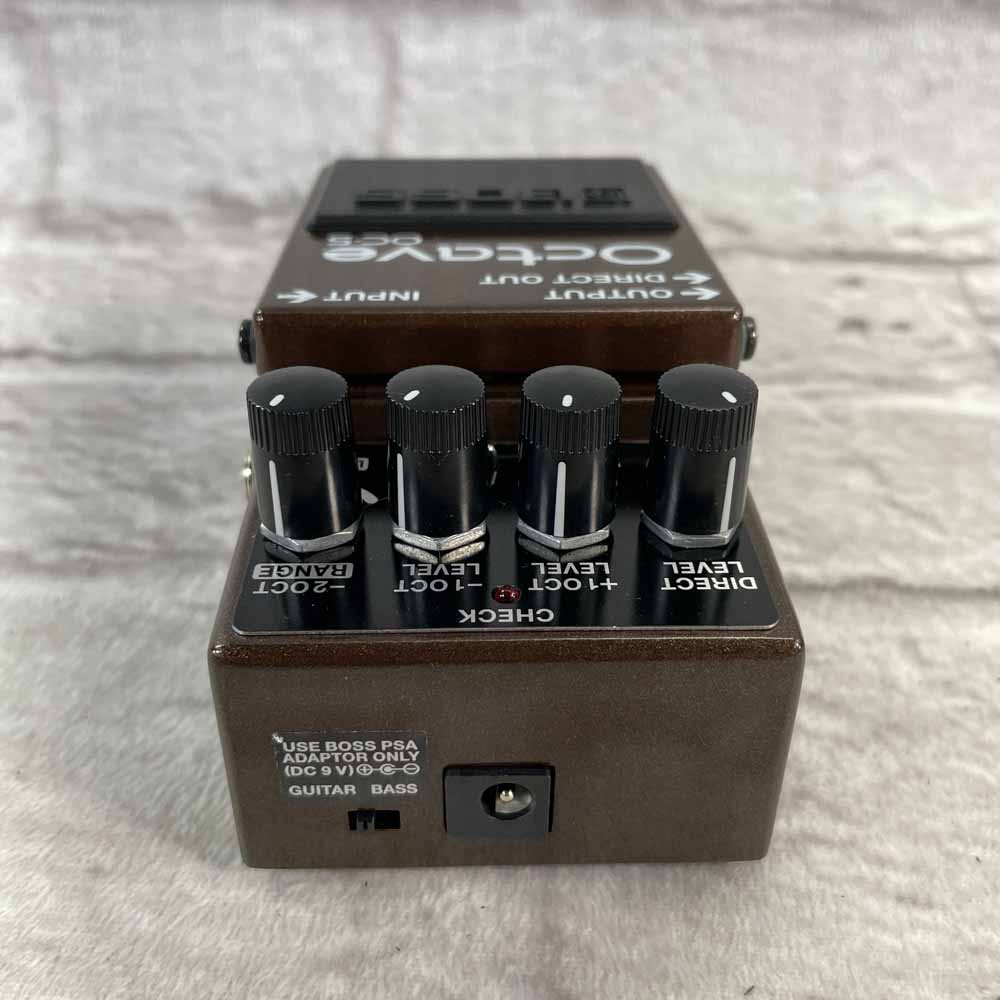 Used:  Boss OC-5 Octave Pedal