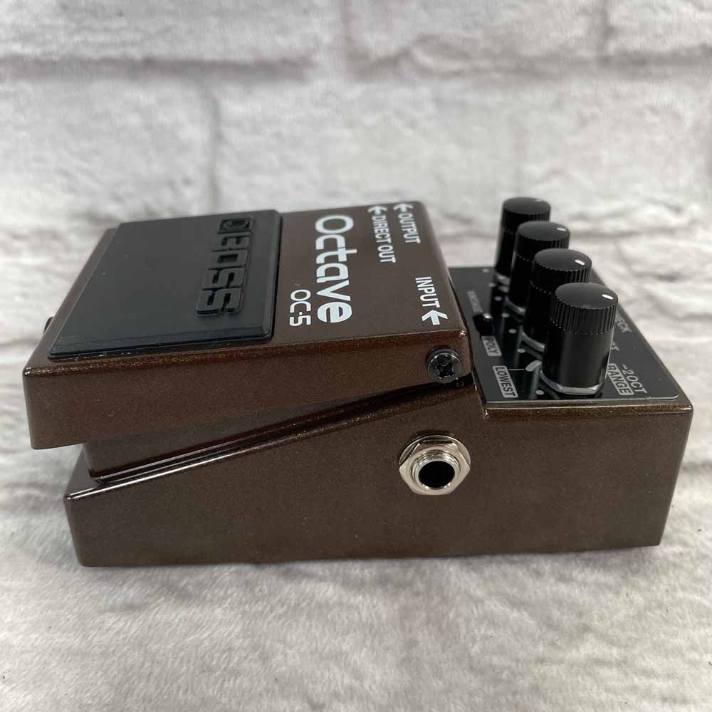 Used:  Boss OC-5 Octave Pedal