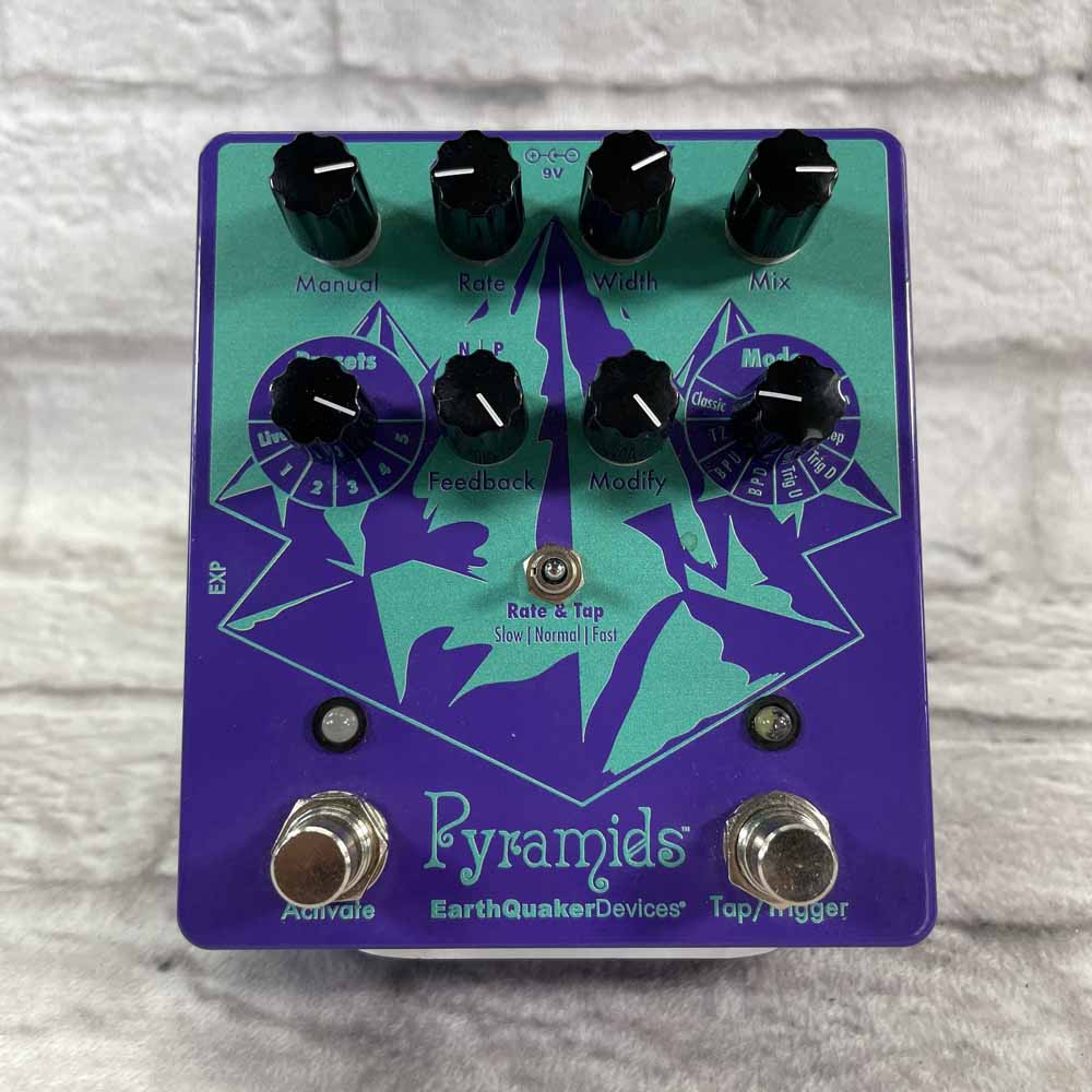 Used:  EarthQuaker Devices Pyramids Stereo Flanging Device