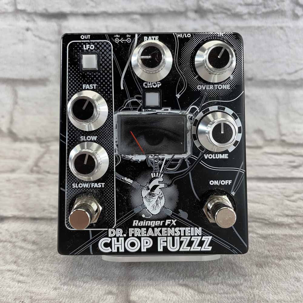 Used:  Rainger FX Dr. Freakenstein Chop Fuzzz Pedal