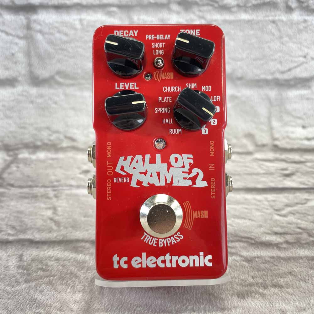Used:  TC Electronic Hall of Fame 2 Reverb Pedal