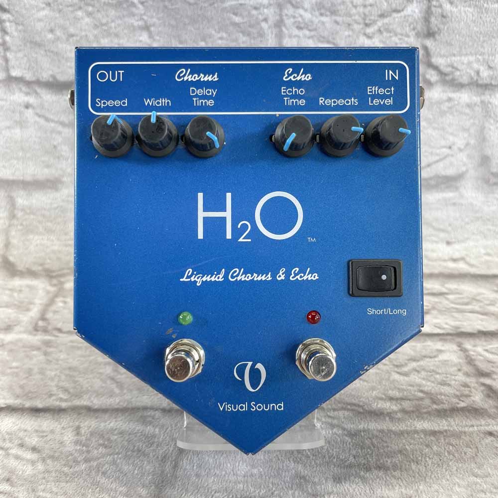 Used:  Visual Sound H2O Liquid Chorus and Echo Pedal V1