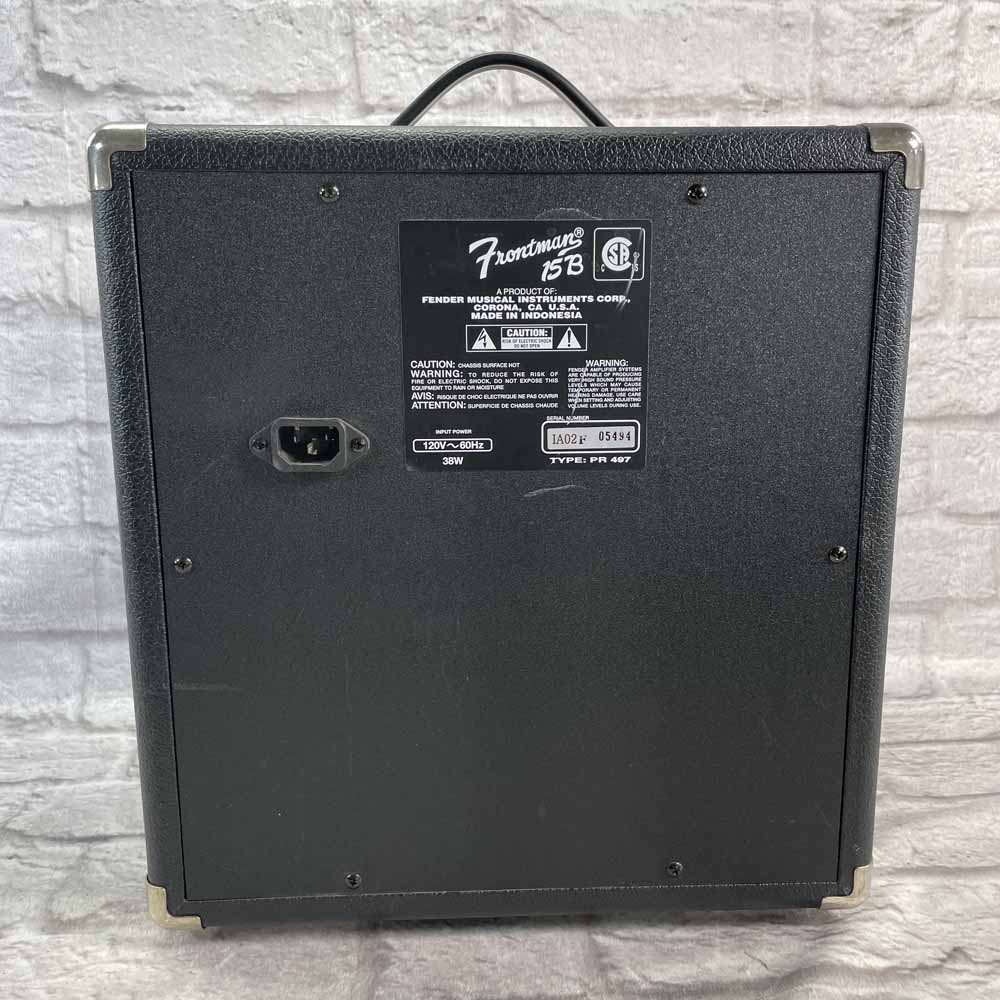 Used:  Fender Frontman 15B Bass Combo Amplifier