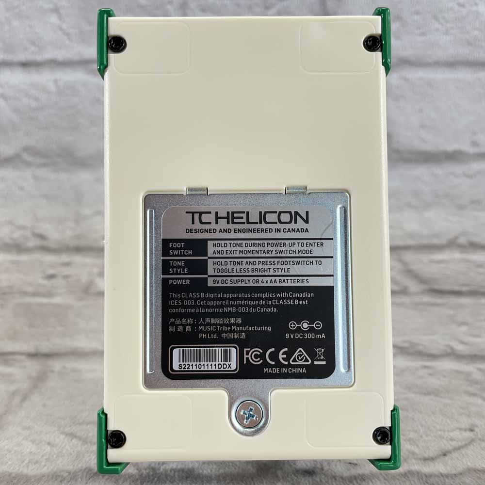 Used:  TC Helicon Duplicator Vocal Effects Pedal