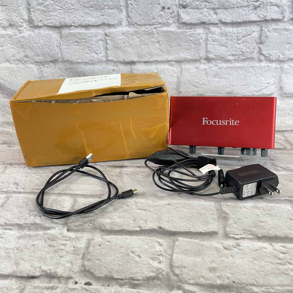 Used:  Focusrite Scarlett 2i2 3rd Gen Audio Interface