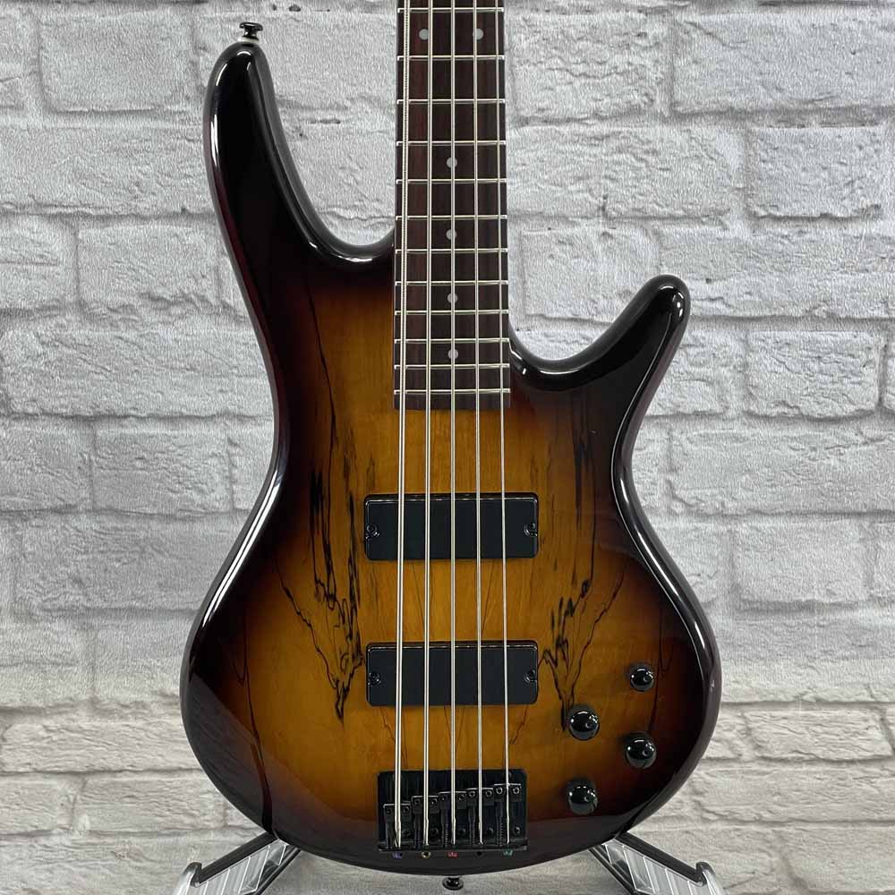Used:  Ibanez GSR2055M 5-String Electric Bass Guitar - Natural