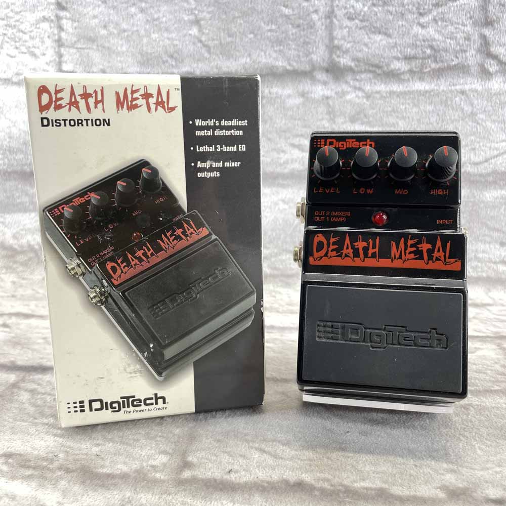 Used:  DigiTech Death Metal Distortion Pedal