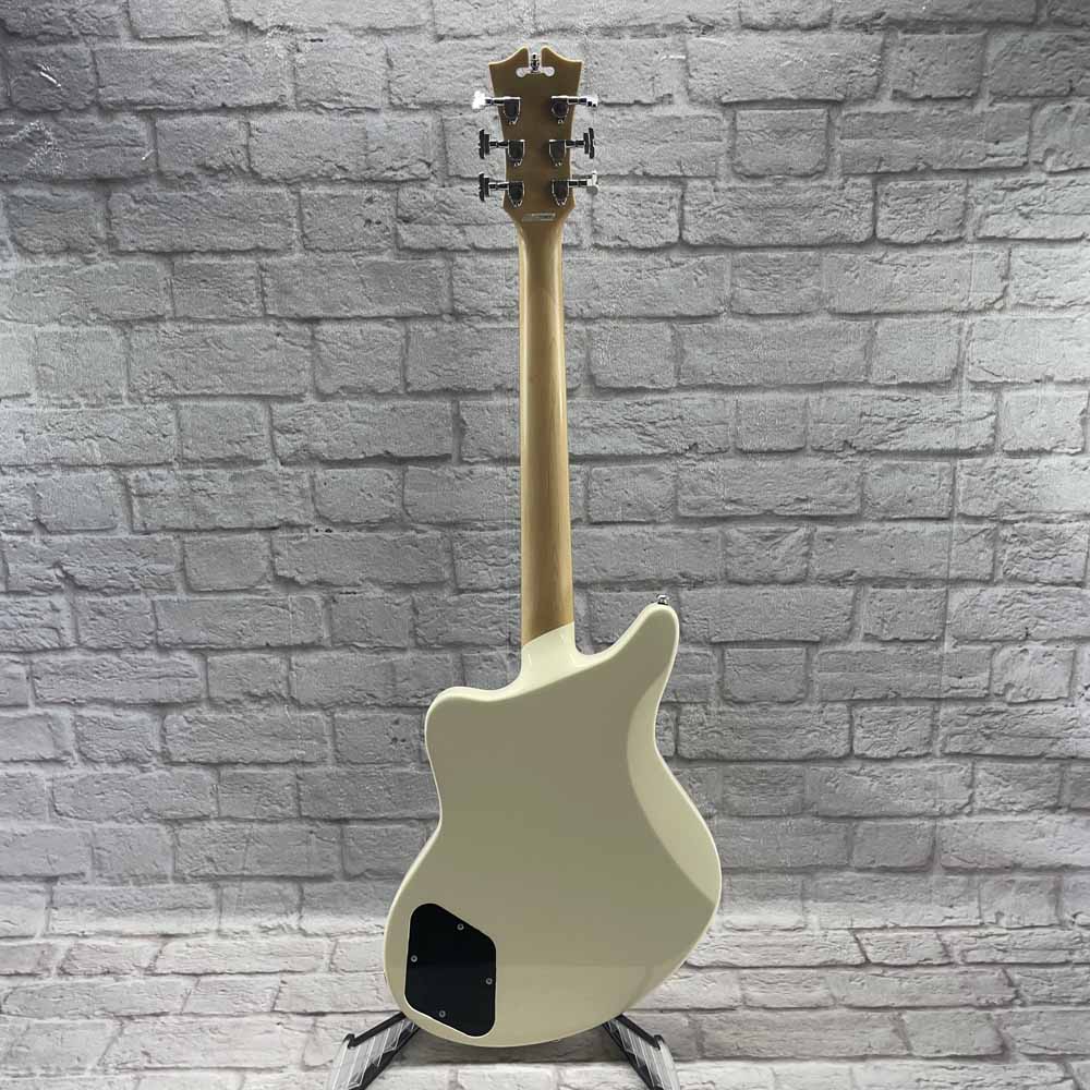 Used:  D'Angelico Guitars Bedford HS - Antique White